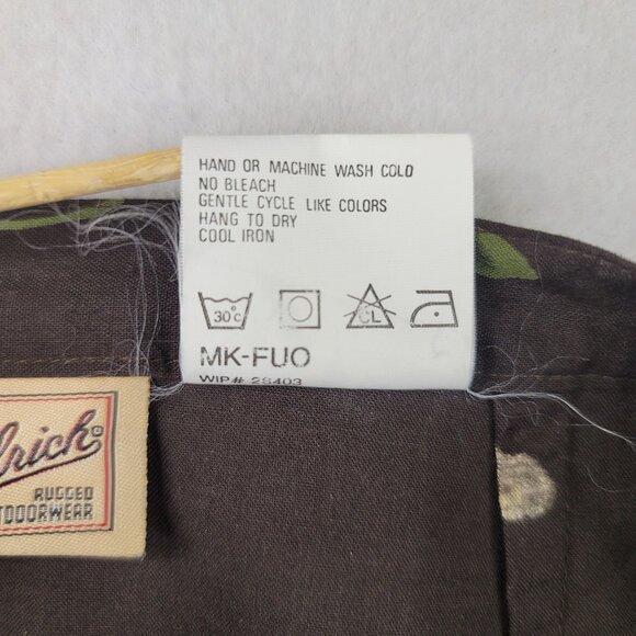 Woolrich Y2K Skirt Size 12 Chocolate Brown Floral Autumn Cottage Chic Earthy - Picture 6 of 10